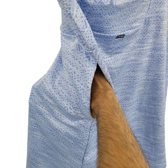 MPG Activewear Skirt M Baby Blue Print Stretch High Low Aline Pockets Athletic - Picture 7 of 10